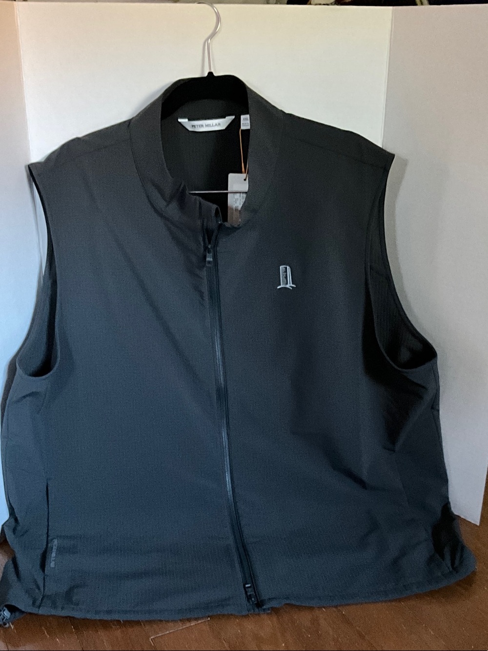 Peter Millar Dark Gray Sleeveless Full-Zip Performance Vest Sz XXL